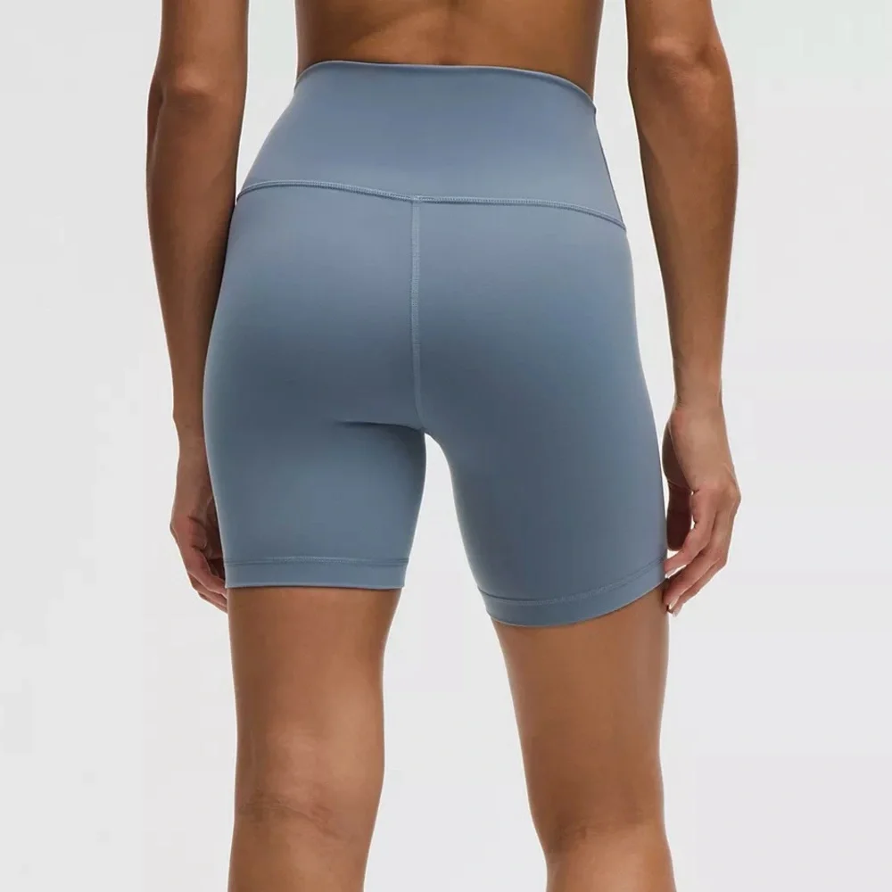 NWT Lululemon Wunder Train High-Rise Short 6" in Steel Blue - Picture 2 of 7